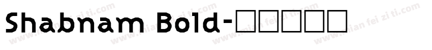 Shabnam Bold字体转换